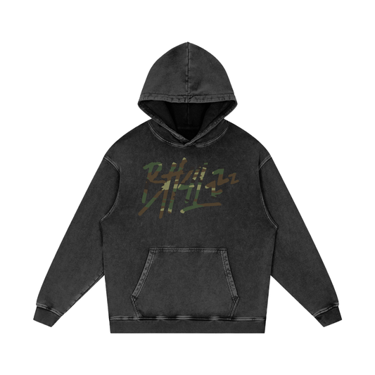 BH4L Acid Wash Hoodie Camo